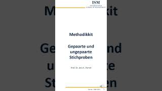 Methodikkit Statistik - Was Ist Der Unterschied Zwischen Gepaarten Und Ungepaarten Stichproben?