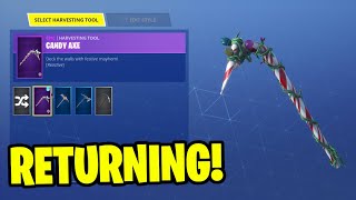 NEW CANDY AXE PICKAXE RETURN RELEASE DATE in Fortnite Item Shop! (Candy Axe Coming Back)