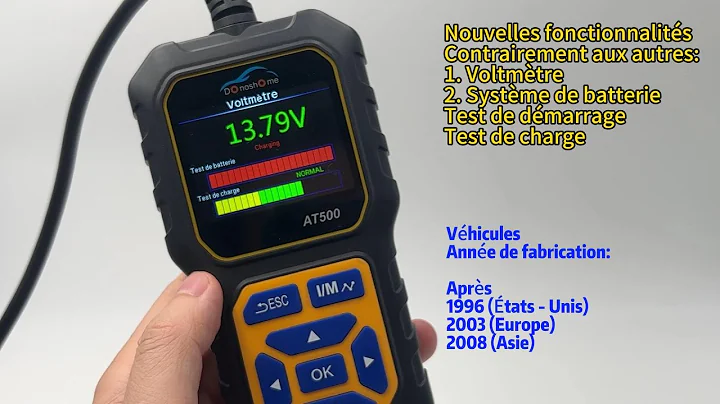 Comment effectuer le diagnostic du véhicule avec le #scanner #DonosHome AT500 #OBD2? #batteries