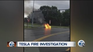 Tesla fire investigation