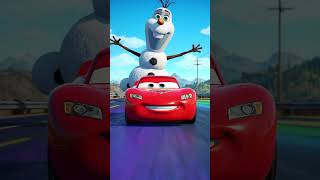 Lightning Mcqueen Chased By Olaf From Frozen