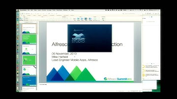 Alfresco Summit 2013: Building Cross-Platform Alfresco Mobile Apps Quickly