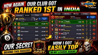 WE DID IT AGAIN! 😱 Rank 1 Club in India AGAIN + Ruby League Domination! (8 Ball Pool)#8ballpool 