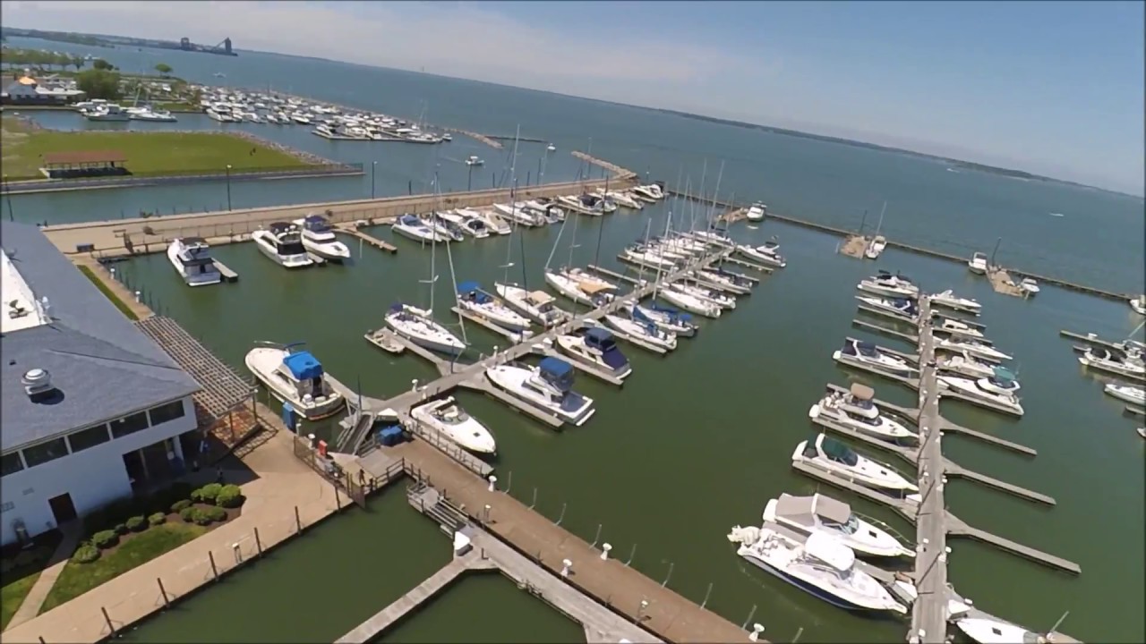 Battery Park and Battery Park Marina Viewed from a Drone YouTube