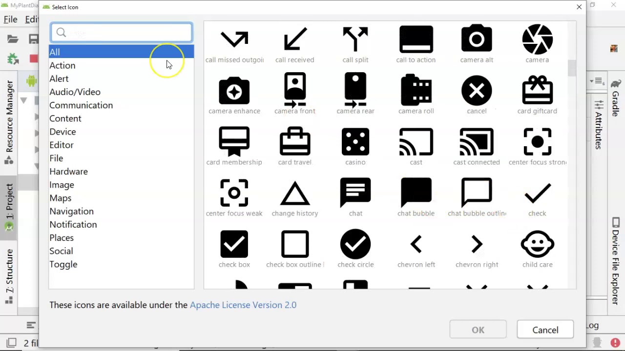 Esitellä 70+ imagen android studio button icon