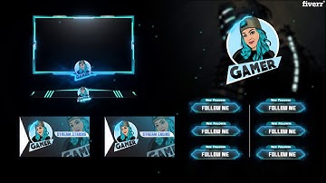 Do animated twitch, facebook, and youtube stream overlay - Best Graphics for Streamers service