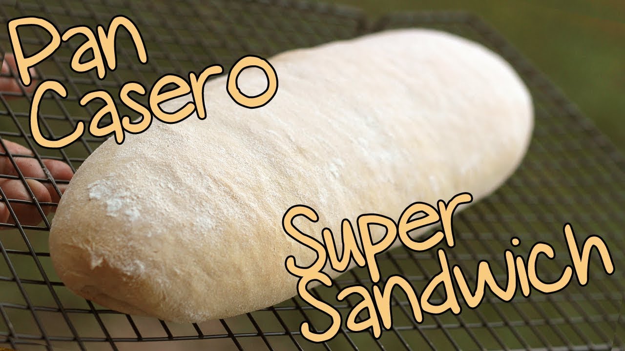 ? PAN CASERO para SANDWICH (SÚPER BOCATA) - YouTube