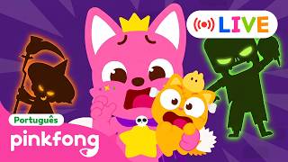 AO VIVO 🎃 Halloween Está Chegando! | LIVE | Pinkfong, Bebê Tubarão! Canções para Crianças