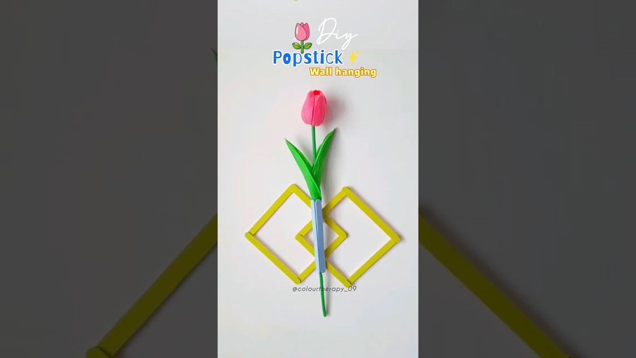 DIY Popstick Wall Hanging🌷