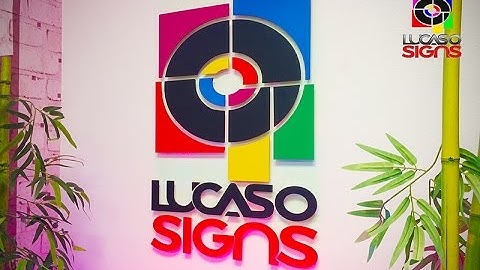 How To Install a Logo Sign to the Wall, easy