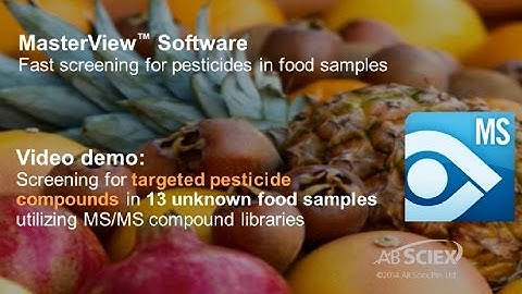 How do you screen hundreds of targeted pesticides in 13 food samples – in just 3 minutes?
