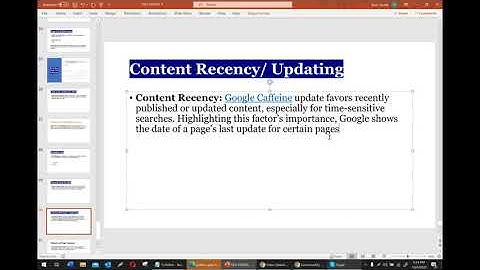 What is Content Recency/Updation | Goolge Caffeine Update Works | Google Ranking Factors