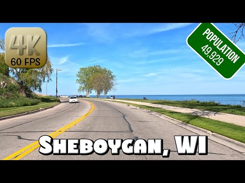 Driving Around Beautiful Sheboygan, WI in 4k Video