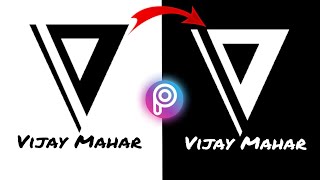 How to turn black logo into white in PicsArt : How to change logo  Colour black into white 2020/ by screenshot 5