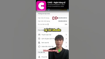 Rút tiền thẻ tín dungh be cake về ngân hàng #thetindung