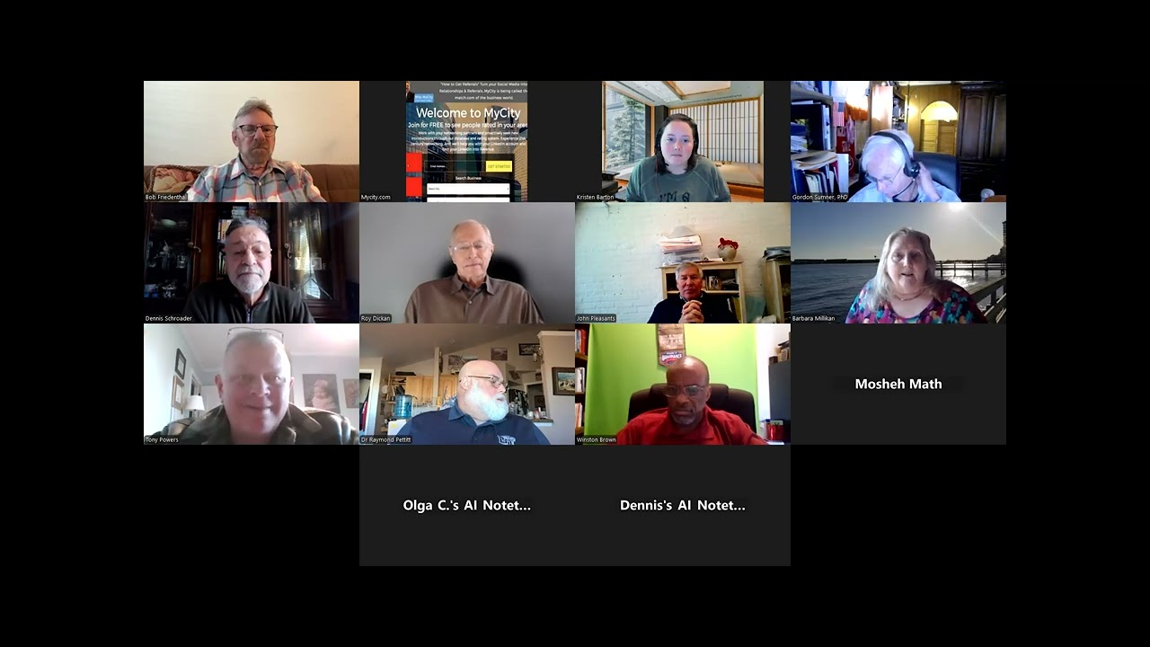 MyCity.com Zoom meeting - Veterans Group 12/06/2024