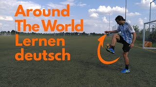 Around the World Tutorial⚽️Fußball Freestyle Trick lernen, Neymar Messi Skills-Kinder