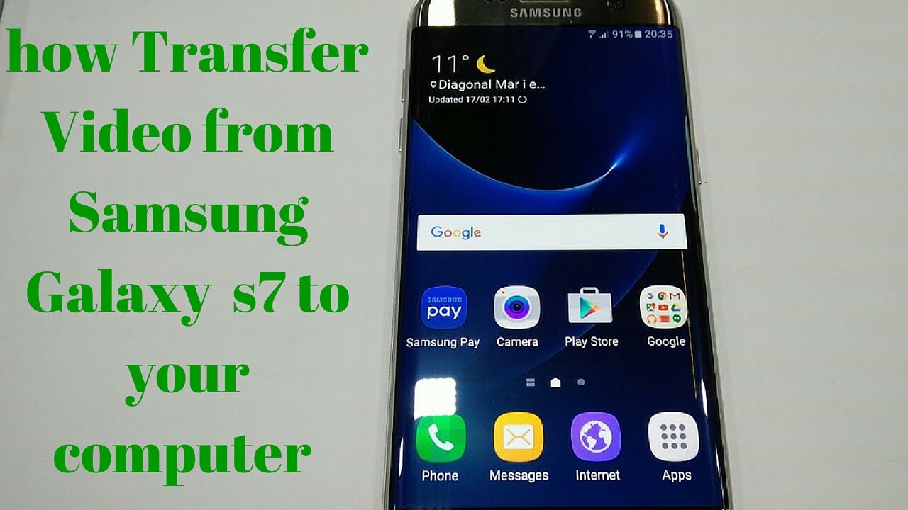 how to download photos from samsung s7 to pc