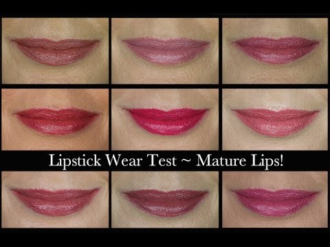 Medicinsk Blossom Ombord Lipstick Wear Test for Mature Lips! 2017 - YouTube