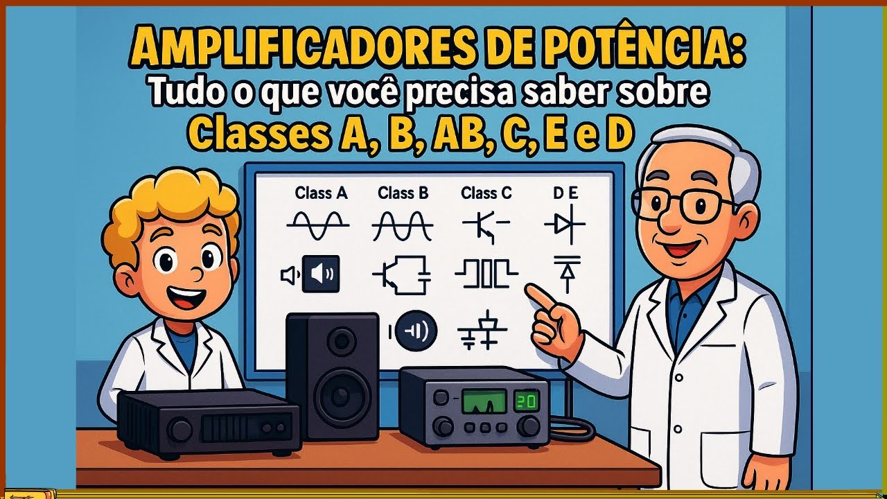 Amplificadores de Potência: Tudo o que você precisa saber sobre Classes A, B, AB, C, E e D!
