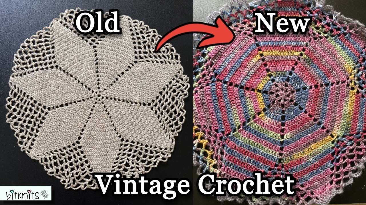 Re-creating a VINTAGE pattern ~ Vintage Crochet Doily - YouTube