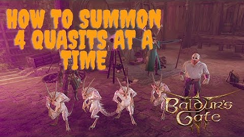 BG3 - How to Summon 4 Quasits at a time permanently