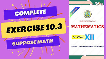 Class 12 | Exercise 10.3 (Orthogonal Trajectories) | Sindh Board (New Course)