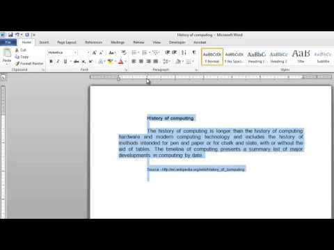 Video: How To Indent Text