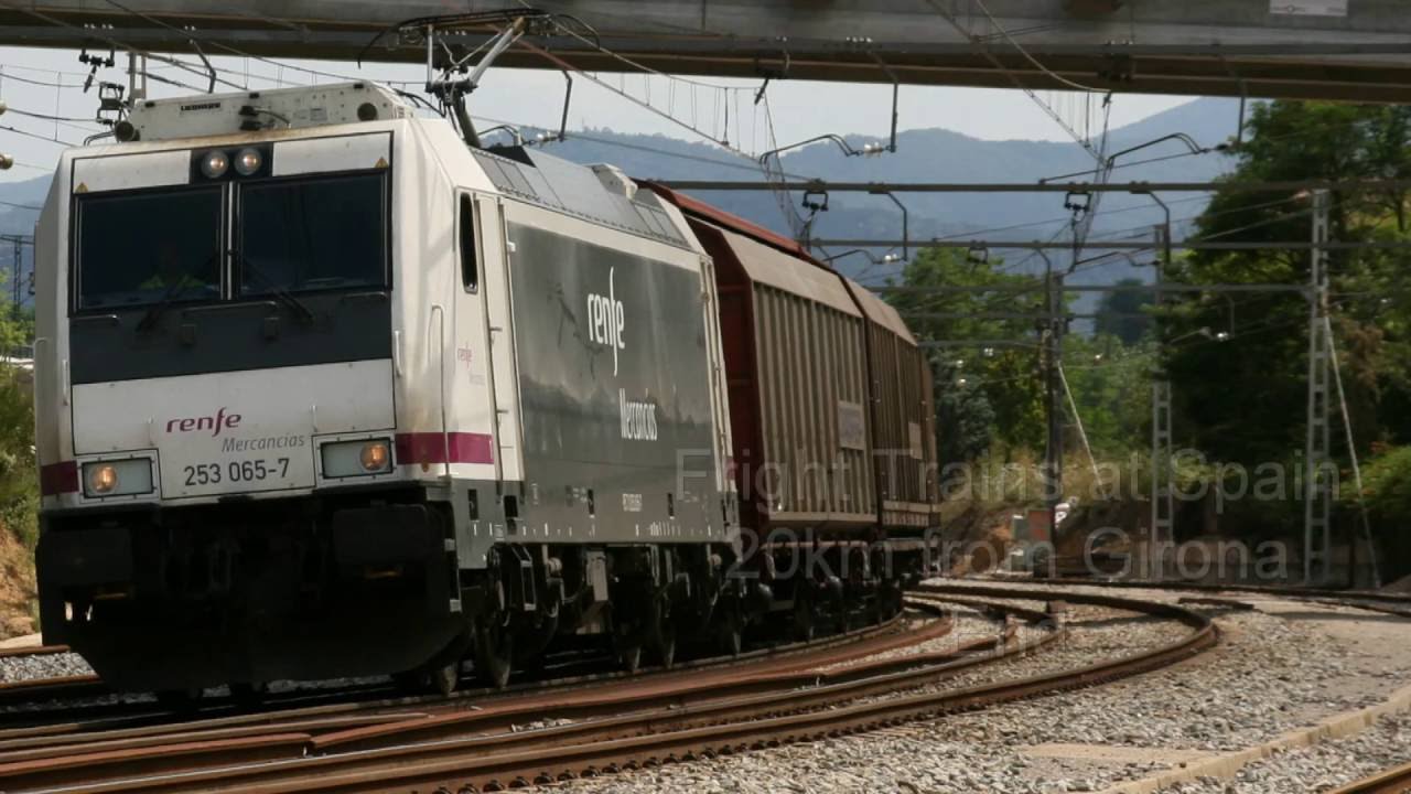 Freight Train Girona Spanish Railways YouTube