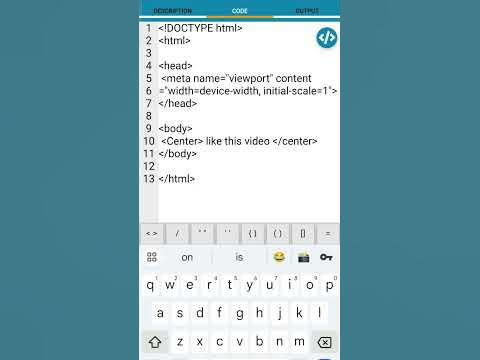 center tag in html,how to use the center tag in html #shorts #html ...