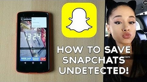How to save SNAPS and STORIES in Snapchat (Undetected)