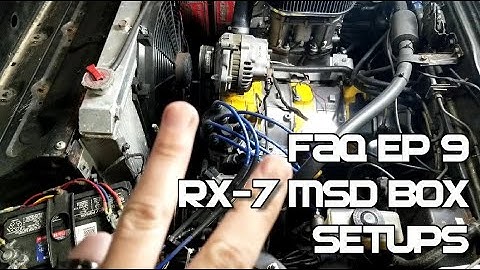 RX-7 MSD Box Setup Options and Overview