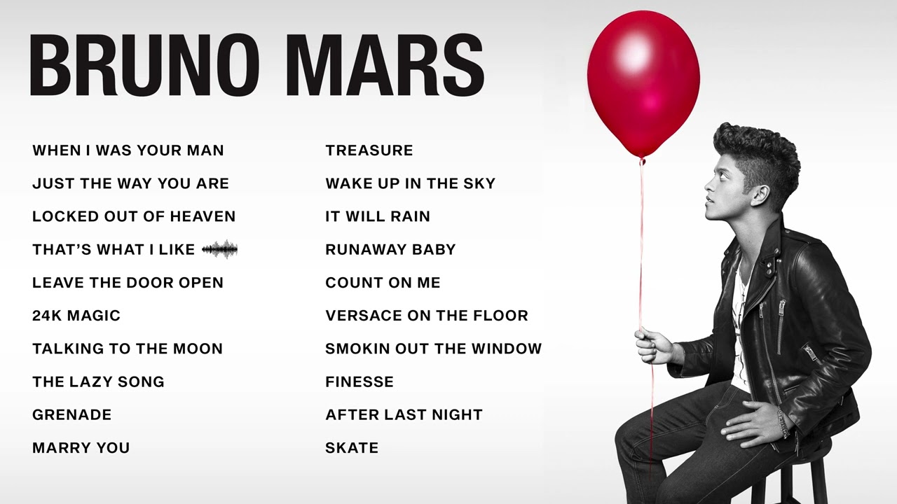 Bruno Mars  Top Songs 2023 Playlist  When I Was Your Man Just The Way You Are 24K Magic