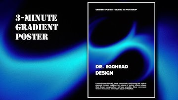 Make a Stunning Gradient Poster in 3 Minutes (Photoshop Tutorial)