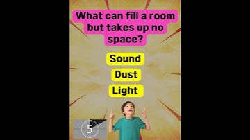 What can fill a room but takes up no space