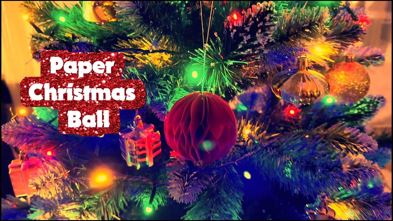 Paper Christmas Ball | Easy Holiday Craft | Papercraft Secrets 