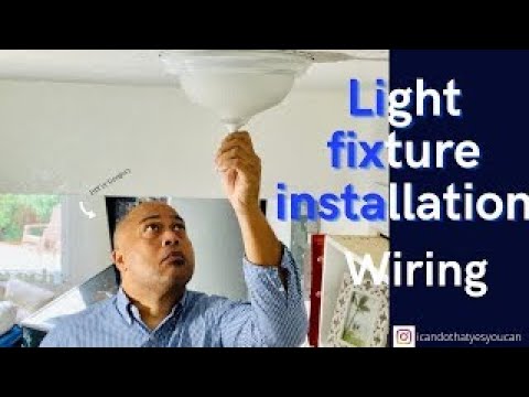 Light Fixture Installation Wiring How to Diy wire light fixture - YouTube