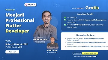 Webinar Menjadi Professional Flutter Developer