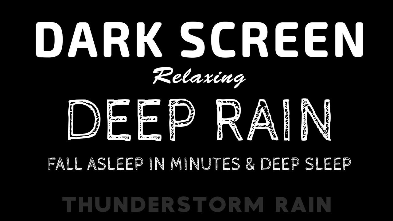 Stop Anxiety & Panic Quickly! Calming RAIN Sounds for Instant Sleep & Relaxation | ASMR Black Screen