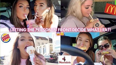 LETTING THE PERSON IN FRONT DECIDE MY FOOD ORDER! ...