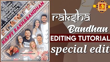 Raksha Bandhan editing tutorial || editing tutorial for fanpage