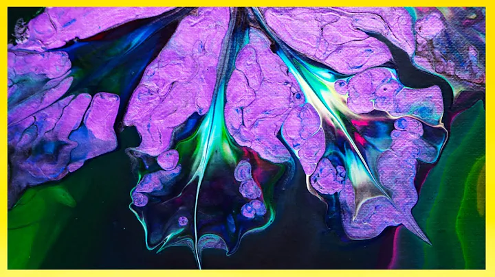 Simple Flower Acrylic Pour with a Flip Cup and Min...