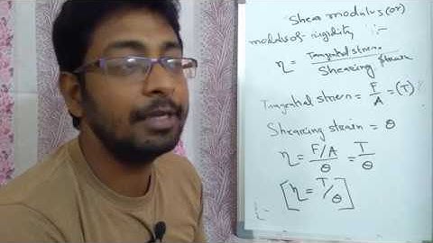 Physics class 11, 12 : Modulus of rigidity # Physics