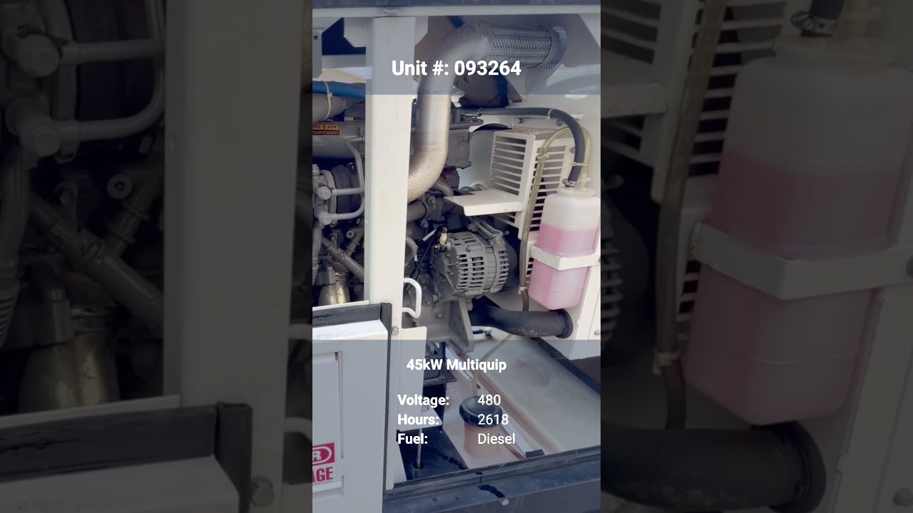 45kW Multiquip Diesel Generator | Load Bank Test | Generator Source