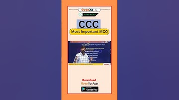 || CCC 300 Important MCQ || CCC New Pattern || GyanXp