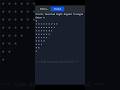 C++ Program to Print Inverted Right Angled Triangle Star Pattern | C++ Pattern Printing #shorts