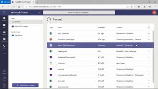 Celebrity 34: Microsoft Teams |  Accessing OneDrive Files Profile