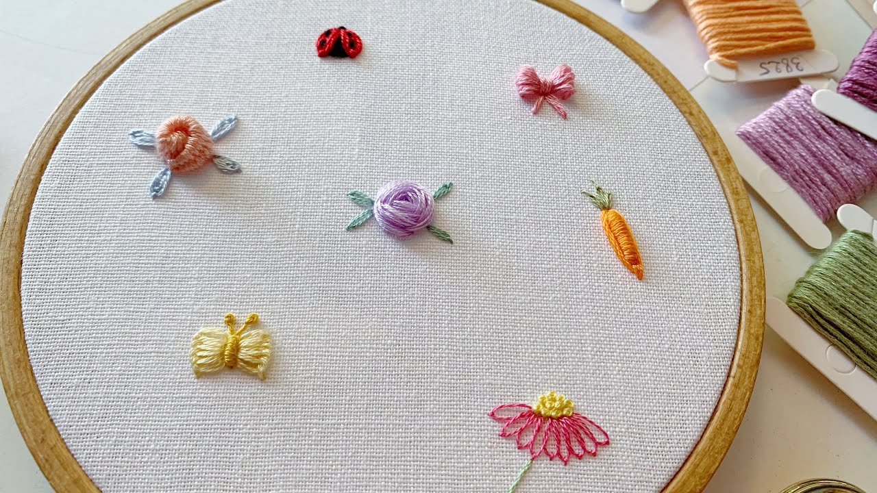 Th u hoa ng v t 3d embroidered flowers and 3d animals youtube