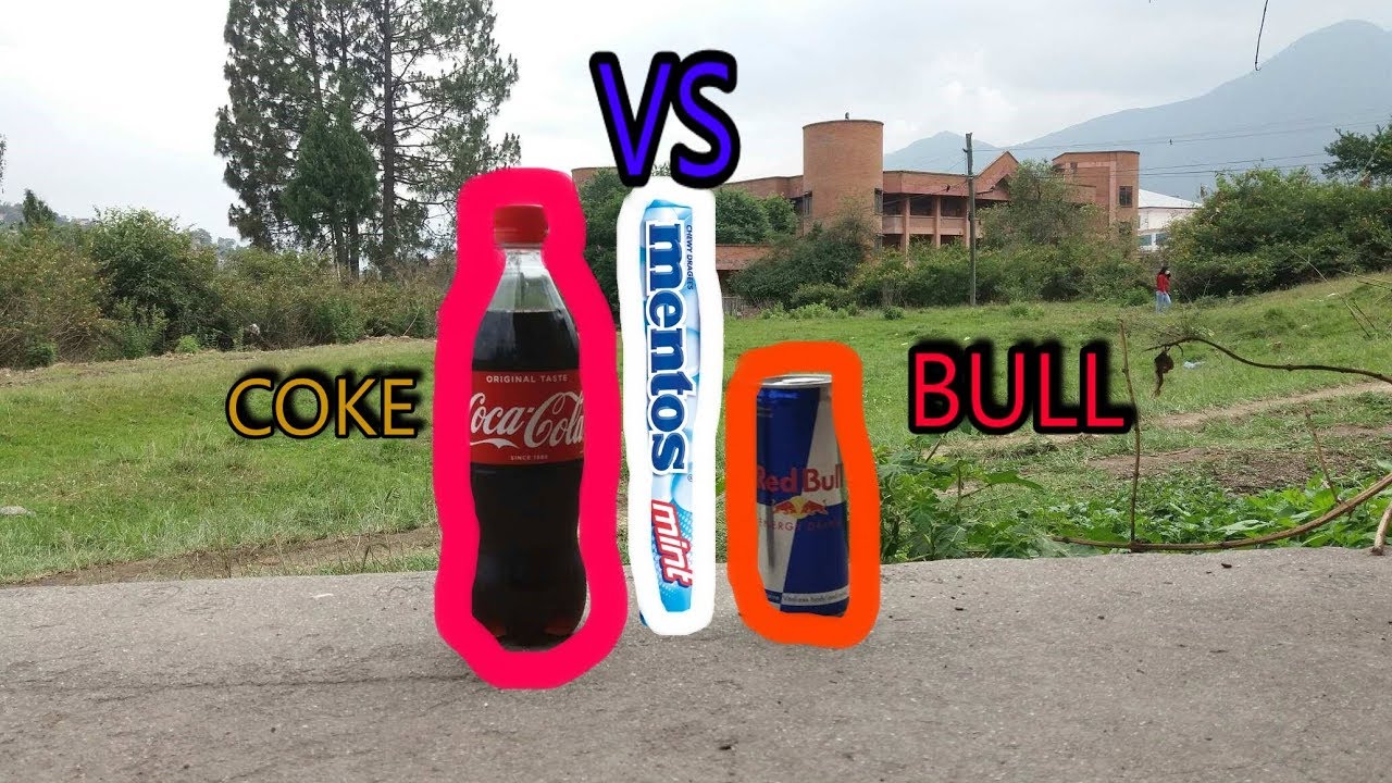 COCACOLA VS REDBULL | MENTOS CHALLENGE |
