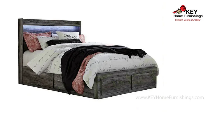 Ashley Baystorm Queen Panel Bed With 4 Storage Drawers B221QP1 | KEY Home